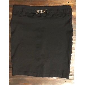 Soho Apparel Ltd black straight skirt